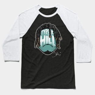 Tyreek Hill Miami Player Silhouette Baseball T-Shirt